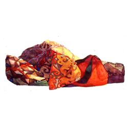 Valerie Hird, Nomadic Hats, Watercolor Painting