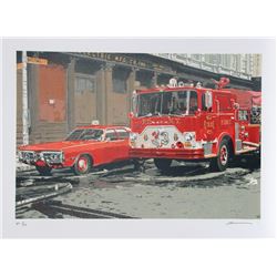 Ron Kleemann, Fire Engine FDNY, Silkscreen