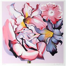 Lowell Blair Nesbitt, Rose Monochrome, Serigraph