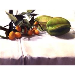 Mary Joan Waid, Joan's Carambolas, Pastel Drawing