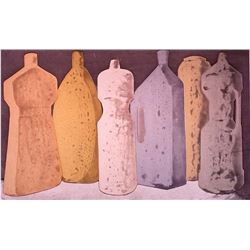 Tony Cragg, Six Bottles Large State 2, Color Aquatint