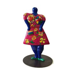 Niki de Saint Phalle, Lady with Handbag Vase, Painted Polyester Sculpture