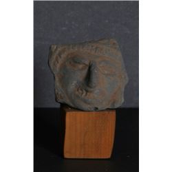 Pre-Columbian Artifact, Face, Zapotec Culture, Terra Cotta Fragment