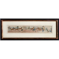 Henry Thomas Alken, Doing a Bit of City, Etching