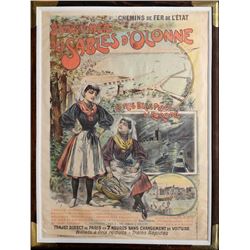 Louis Galice, Bains de Mer des Sables d'Olonne, Lithograph Poster