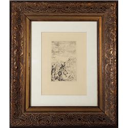 Pierre-Auguste Renoir, Sur la Plage, a Berneval, Etching