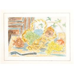 Laurent Marcel Salinas, Nature Morte 275, Watercolor Painting