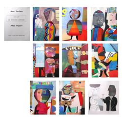 Max Papart, Un Lot de Joyeuses Affiches, Jean Tardieu, Portfolio of 9 Aquatint Etchings