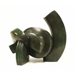 Sophia Vari, Progression Visible, Bronze with Green Patina Sculpture