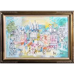Charles Cobelle, Sacre Coeur, Acrylic Painting