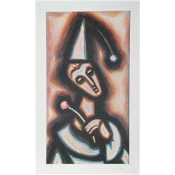 Samuel Ducshi, The Jester, Lithograph
