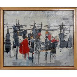 Willering Epko, Barbed Wire, Oil Painting