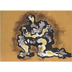 Jacques Lipchitz, Kneeling Figure, Lithograph