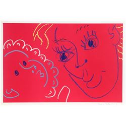 Gregoire Muller, Mother and Child, Screenprint