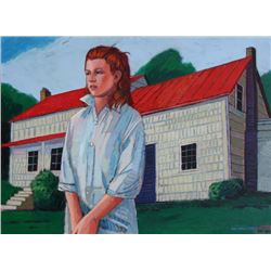 Duncan Hannah, Private World Lisa, Oil Painting