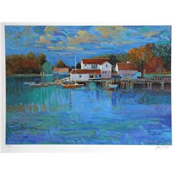Max Hayslette, Sunrise at Dye's Inlet, Serigraph