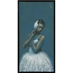 Alex Schloss, Ballerina Dancer, Oil Painting