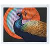 Image 1 : Caroline Schultz, Peacock, Lithograph