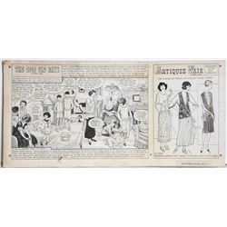 Erwin Hess, The Good Old Days, Ink Drawing
