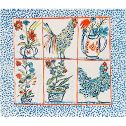 Margaret Israel, Rooster, Lithograph