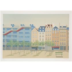 Manolo Tarazona, Beach Houses, Lithograph