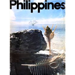 Travel Poster, Philippines - Shells on the Beach, Poster