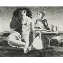 Candido Portinari, Figures on the Beach, Lithograph