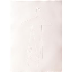 Omar Rayo, Drip Dry, Intaglio with Collage Print