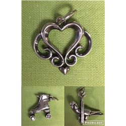 James Avery Sterling Silver Charms - Live Bidding Only