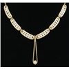 Image 1 : 2.43ctw Diamond Necklace - 14KT Yellow Gold