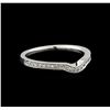 Image 1 : 0.15ctw Diamond Ring - 14KT White Gold