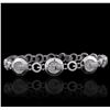 Image 1 : 14KT White Gold 0.49ctw Diamond Bracelet