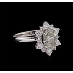 1.74ctw Diamond Ring - 14KT White Gold