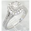 Image 6 : Vera Wang 1.30ctw Diamond and Sapphire Ring - 14KT White Gold