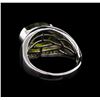 Image 3 : Crayola 3.95ct Peridot and White Sapphire Ring - .925 Silver