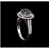 Image 4 : 2.31ctw Black Diamond Ring - 14KT White Gold
