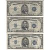 Image 1 : 1934 $5 Silver Certificate Currency Lot of 3