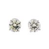 Image 1 : 1.42ctw Diamond Stud Earrings - 14KT White Gold