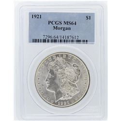 1921 PCGS MS64 Morgan Silver Dollar