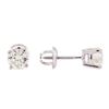Image 2 : 1.05ctw Diamond Stud Earrings - 14KT White Gold