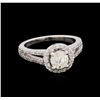Image 1 : 1.13ctw Diamond Ring - 14KT White Gold