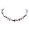 Image 1 : 0.26ctw Tahitian Cultured Pearl and Diamond Necklace