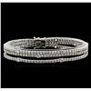 Image 1 : 7.72ctw Diamond Bracelet - 18KT White Gold