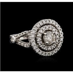 14KT White Gold 1.48ctw Diamond Ring