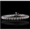 Image 1 : 14KT White Gold 5.48ctw Diamond Bracelet