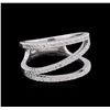 Image 1 : 0.38ctw Diamond Ring - 14KT White Gold