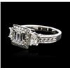Image 1 : 14KT White Gold 2.09ctw Diamond Ring