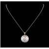 Image 2 : 1.12ctw Diamond Pendant - 14KT White Gold