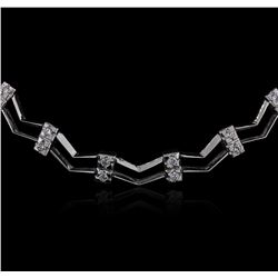 14KT White Gold 0.86ctw Diamond Necklace