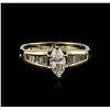 Image 2 : 14KT Yellow Gold 0.83ctw Diamond Ring